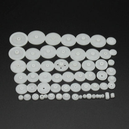 58Pack Different Size Plastic Gear Modulus 0.5 Assortment RC Car Robot Toy Motor