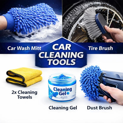 26Pcs Car Detailing Kit, Brush Set, Auto 27PCS-Blue, Blue