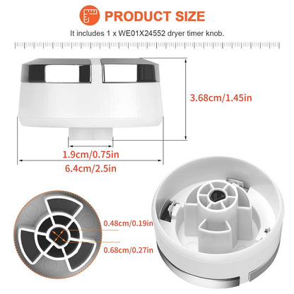 Great Quality 1PC For GE GTD42GASJ2WW Dryer Timer Control Knob AP6026722