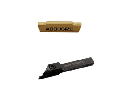 Accusize Industrial Tools 1/4" x 3/8'' Cut-Off MGEHR04 with 10 pcs inserts