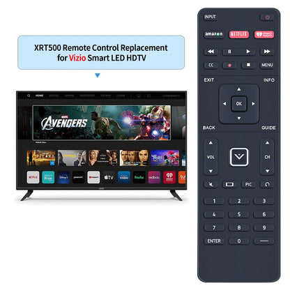 XRT500 For Vizio Smart TV Qwerty Keyboard Backlight LED Remote Control