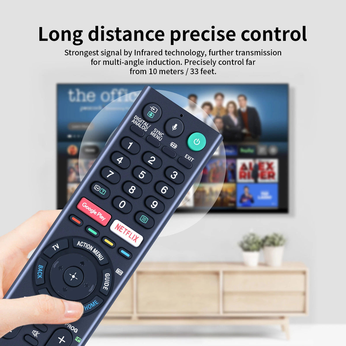 RMF-TX200A Voice Remote Control For Sony 4K TV RMF-TX300A