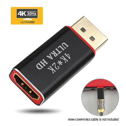 4K*2K 2160P 30Hz Display Port DP To HDMI Adapter/Mini DP To HDMI Cable Converter