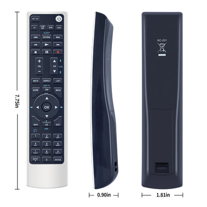 RC-201 Remote Control For Polaroid LCD TV TLA-04011C FLM-4034B FLM-4234BH
