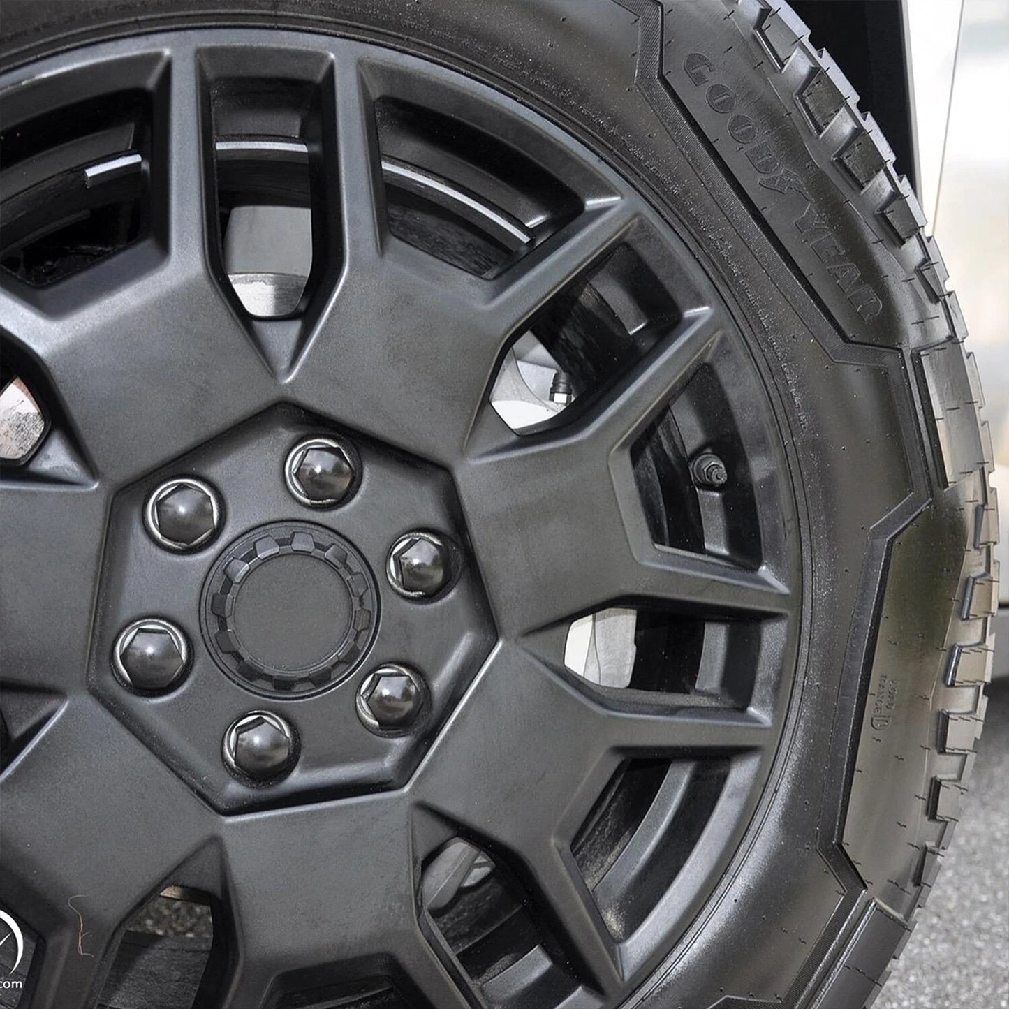 For Tesla Cybertruck Wheel Nut Covers / Lug Nut Covers - Matte Black 28PCS