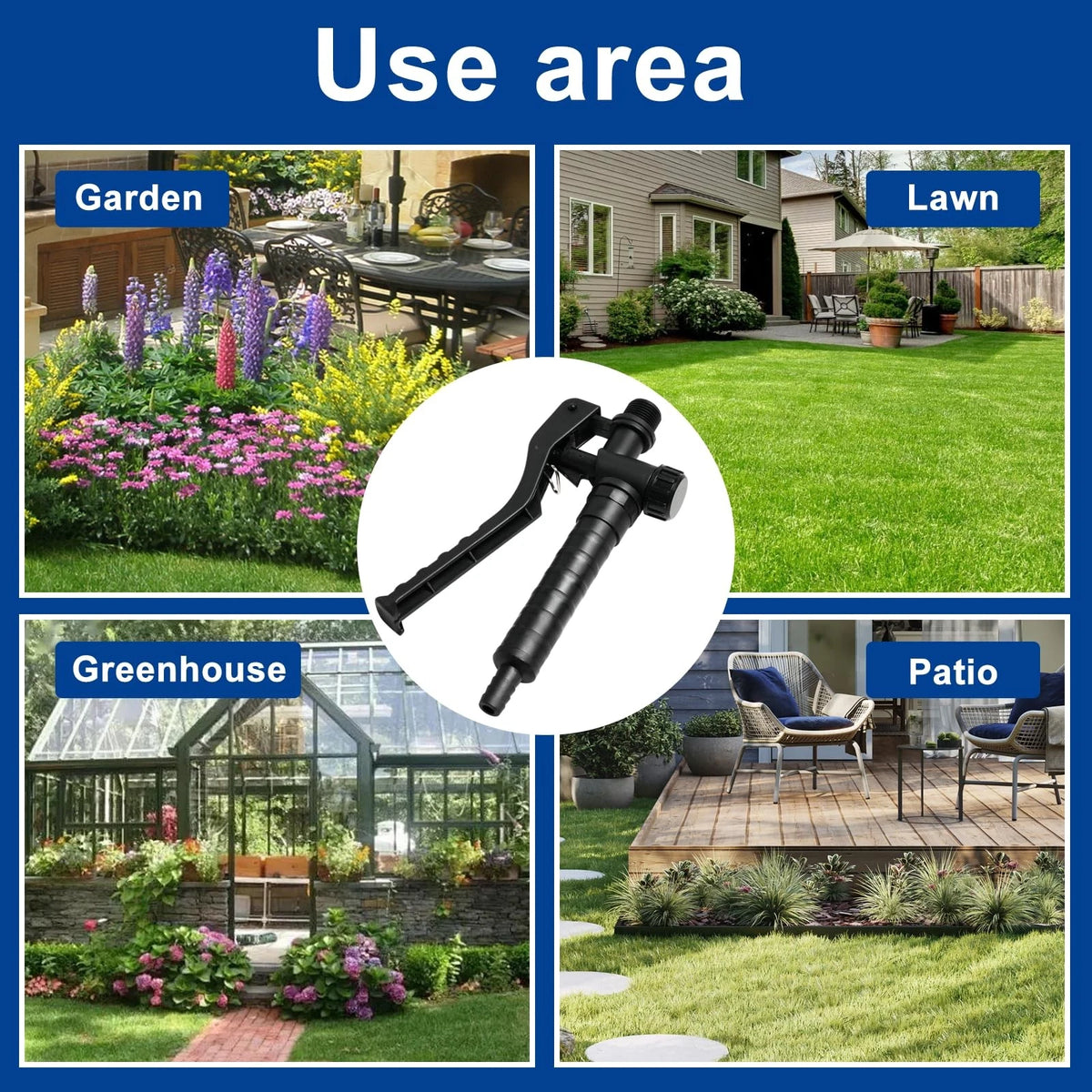 4247-500-1300 Backpack Sprayer Handle Spray Gun Compatible with STIHL black