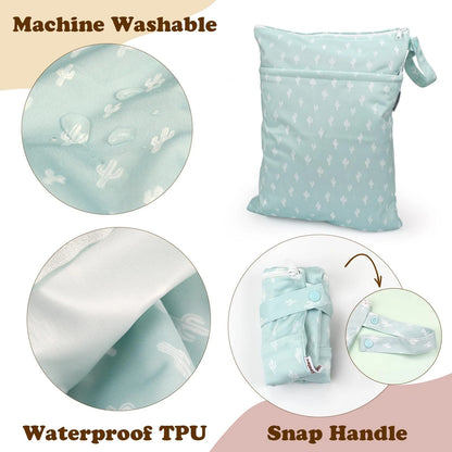 Mama Koala Waterproof Wet Dry Bags for Baby Items, Cloth 16in x 12in, W017