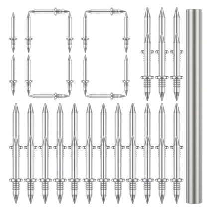 100Pcs  Double-Head Seamless Installation Metal Nail For Skirting Thread