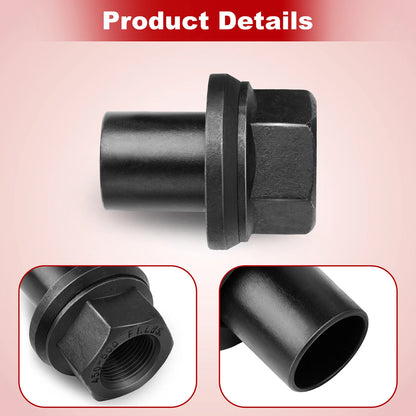 Two Piece 28mm Sleeve Flanged M22x1.5 Wheel Nuts 33mm Hex Hub Pilot/Unimount