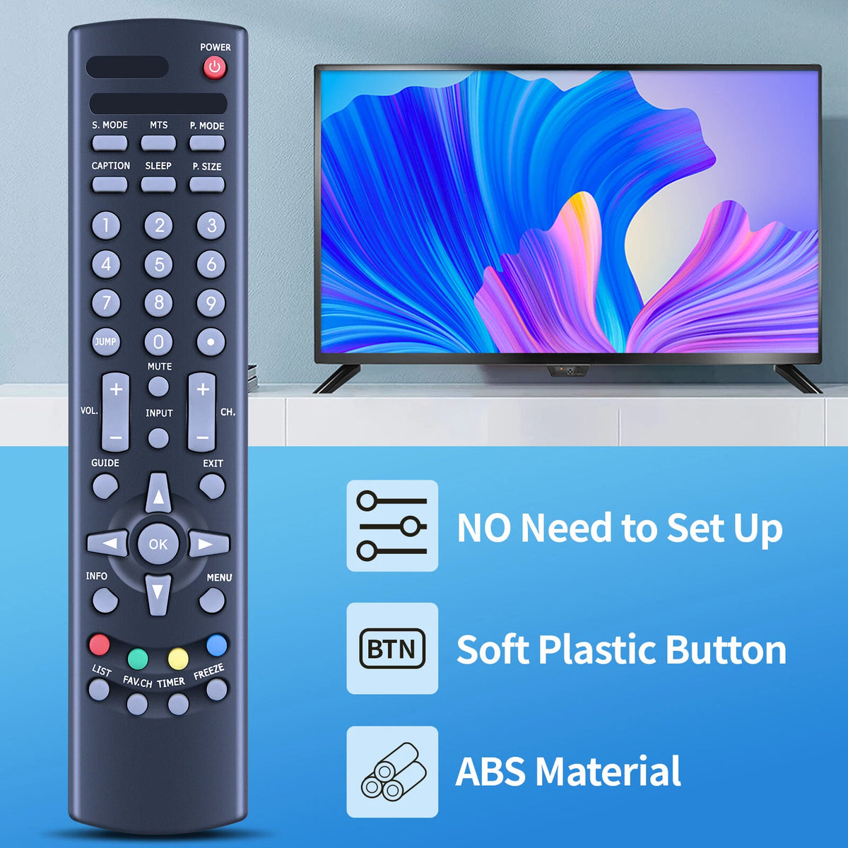 845042GF1XABH Remote Control For Element TV FLW1920B MLT1921 MLT3221 GF1917XA
