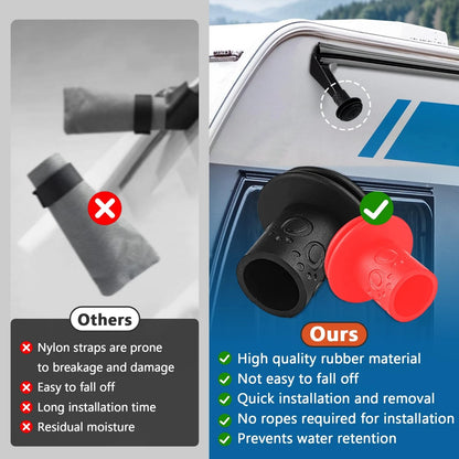 Foycow 8 Pcs RV Gutter Spout Caps - Guards Protect Cover from...