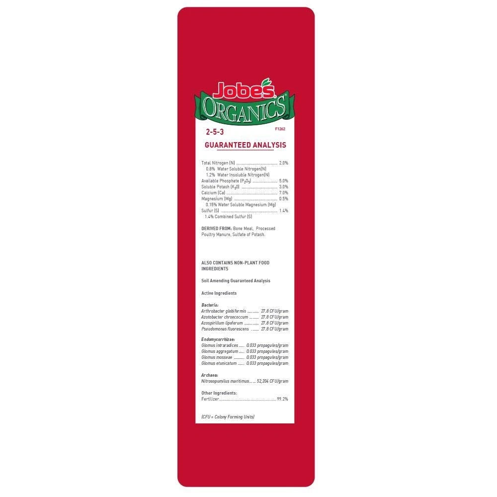 Jobe’s Organics Granular Garden Fertilizer, Easy Plant Care 4 lbs, White
