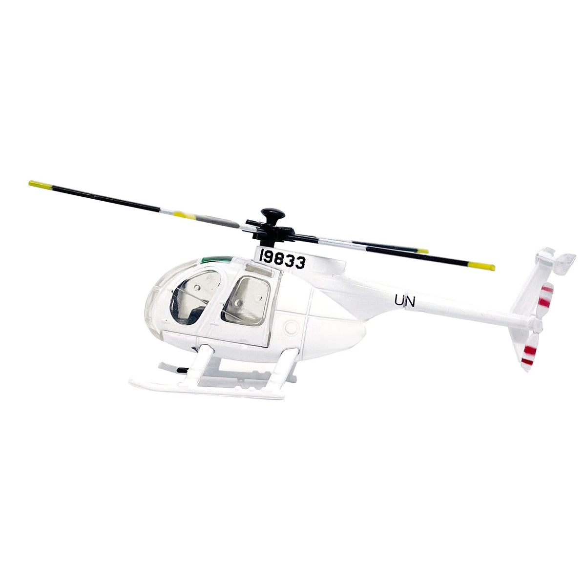 1PCS 2.8in US Army MH-6 Little Bird Helicopter Finished Model Toy Gift Kit