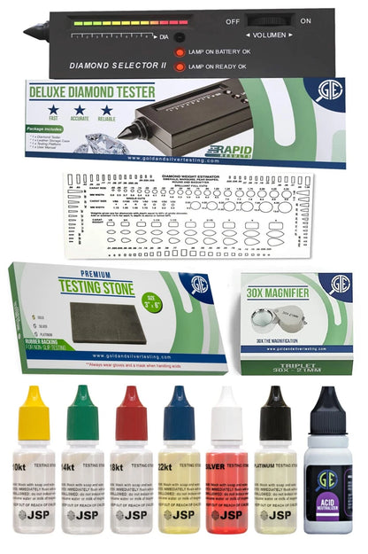 Purity Testing Kit for Diamonds Gemstones Moissanites Gold Silver and CLEAR