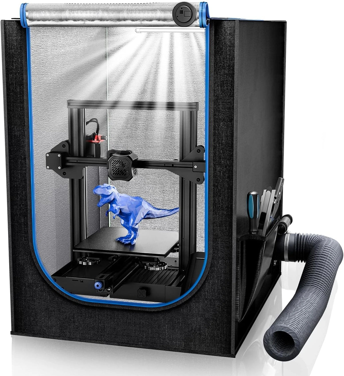 3D Printer Enclosure with Ventilation 3-Medium Kit, Black