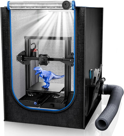 3D Printer Enclosure with Ventilation 3-Medium Kit, Black