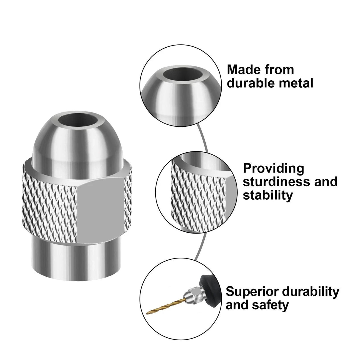 16PCS Drill Chuck Collet Set for Dremel perfect for light-duty accessories