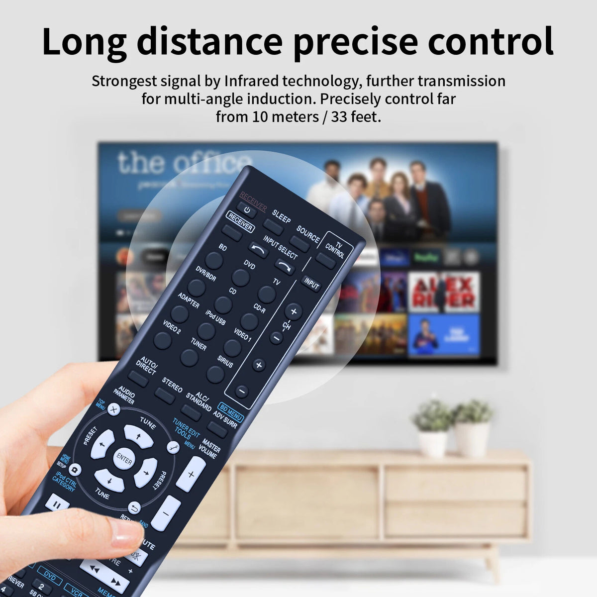 AXD7621 Replace Remote Control For Pioneer AV Receiver VSX-821K VSX-921K
