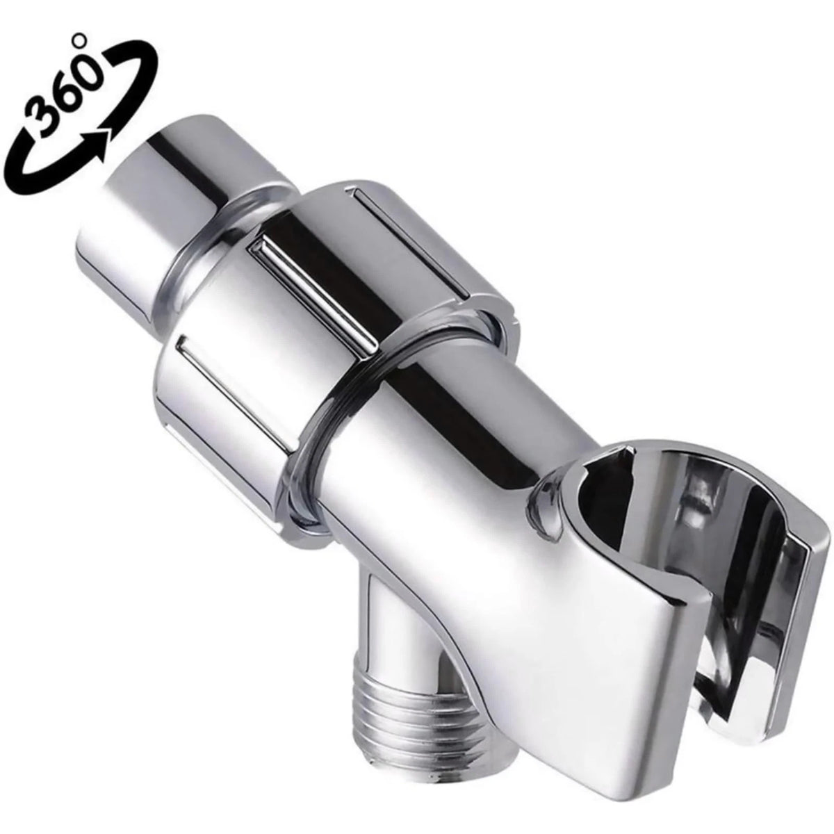 Plastic Shower Arm Bracket with 360° Swivel Joint, Easy Install, 2-Pack Sets