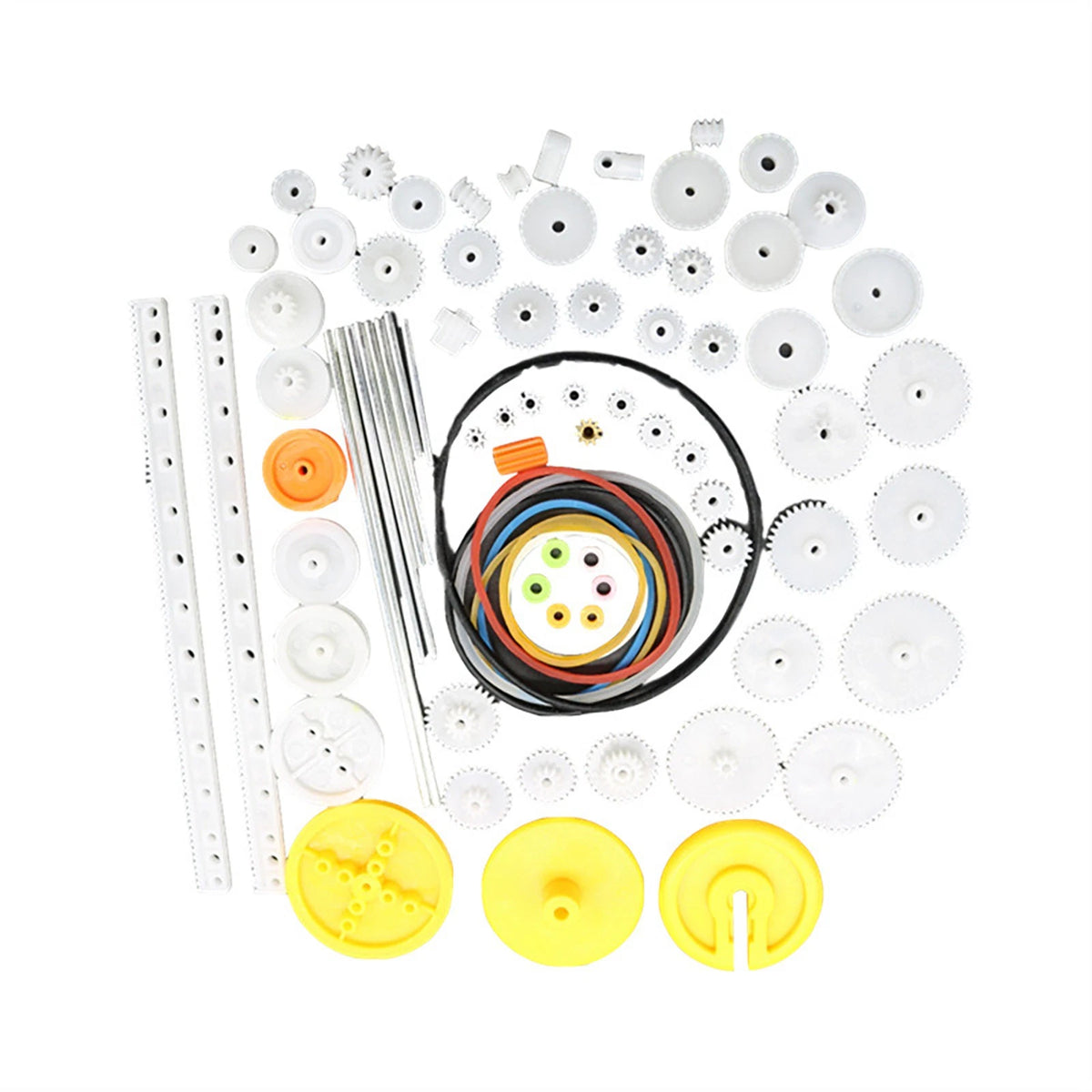 82Pcs Plastic Motor Gear Set For Toy Motor Car Robot Model Kit DIY Model Making