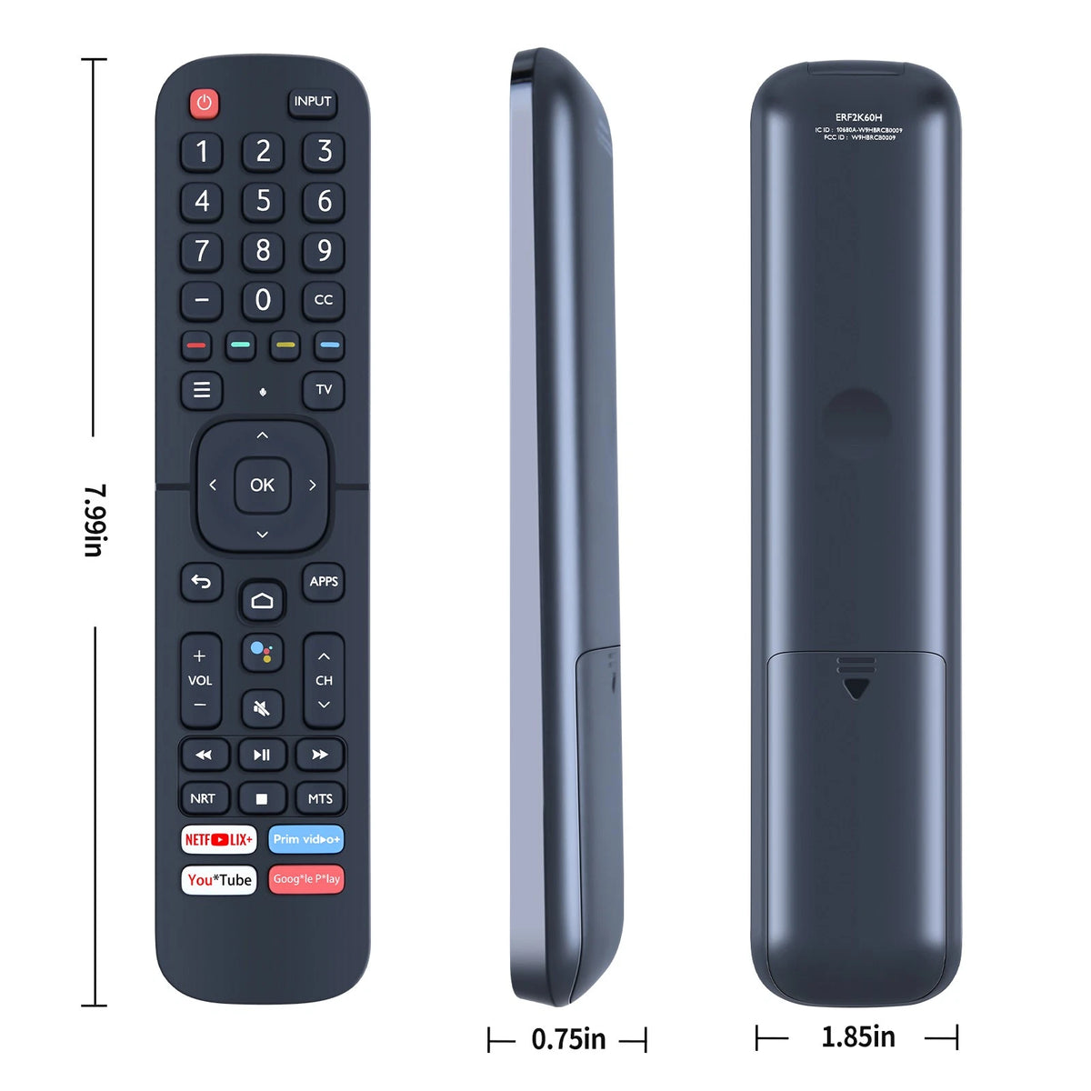 ERF2K60H Voice Remote Control For Hisense 4K TV 50H6570G 55H6570G 65H6570G