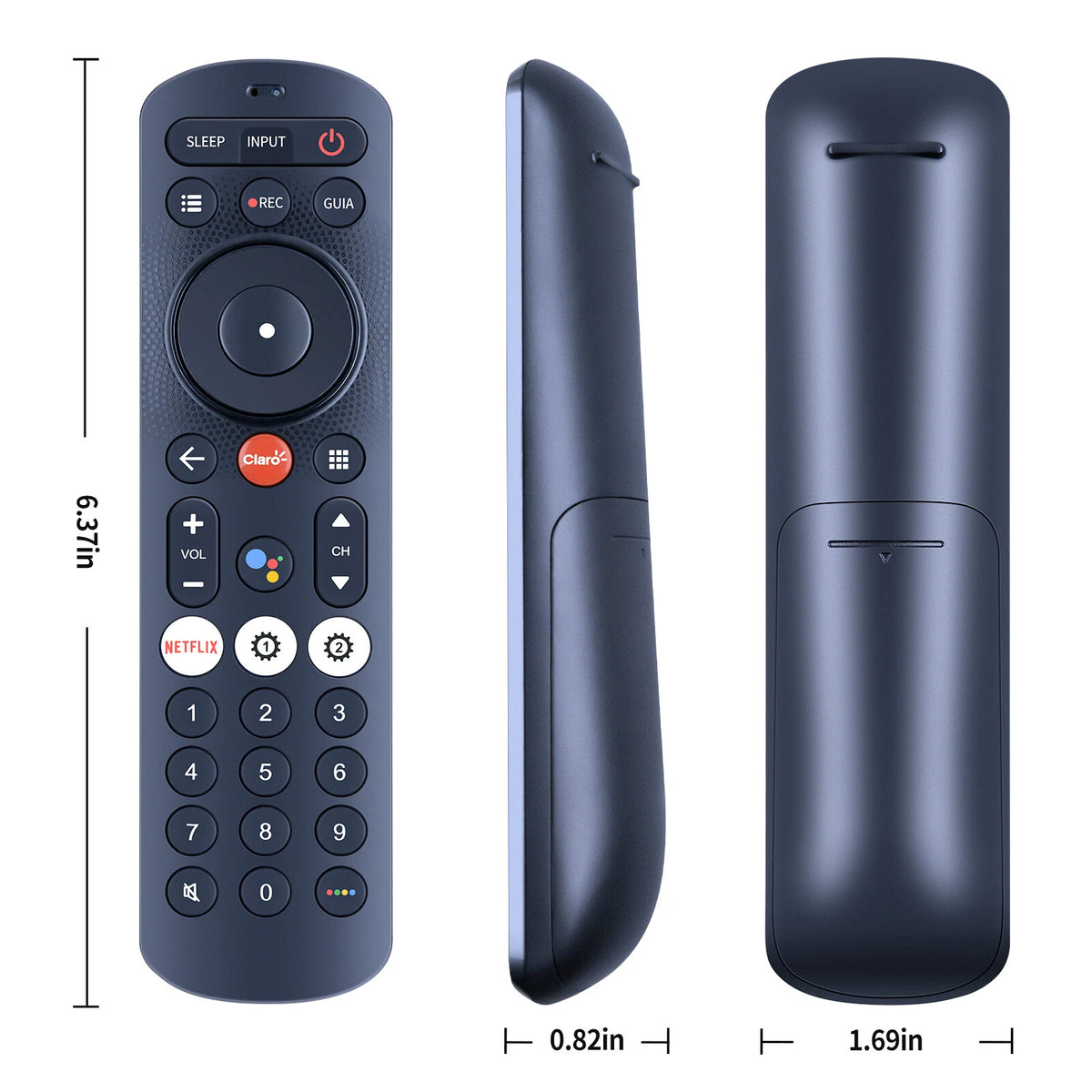 Replacement Remote Control For Claro Colombia Voice-Enabled Android TV