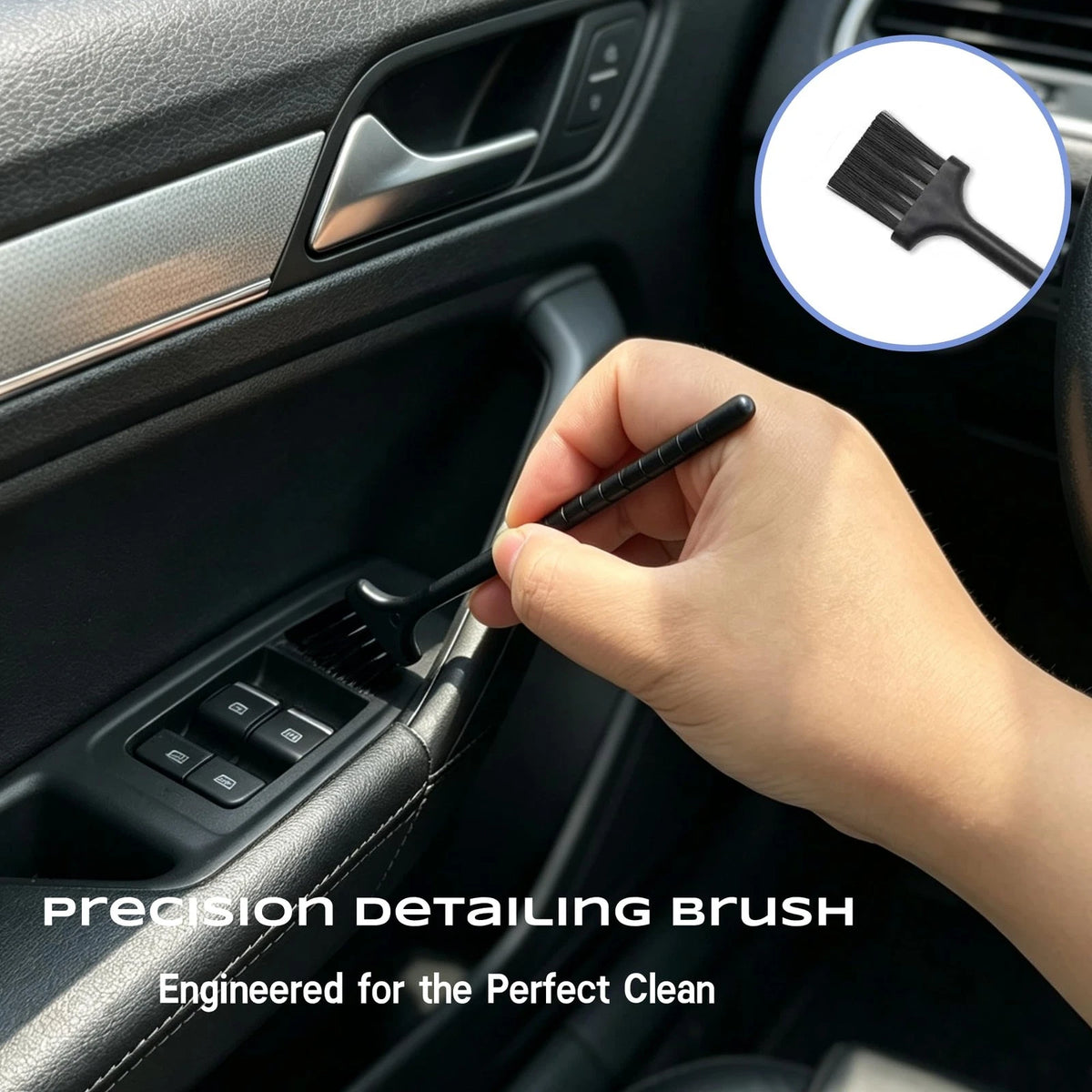 Riomhorry 9 Pcs Car Detailing Brushes Kit, Interior Cleaning Tool with...