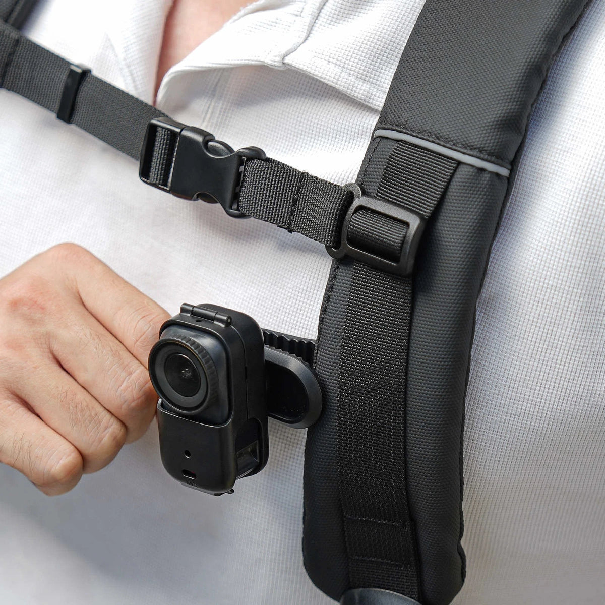 For DJI Osmo Nano Backpack Strap Mount Clip, Portable 360 Rotation Strong Grip