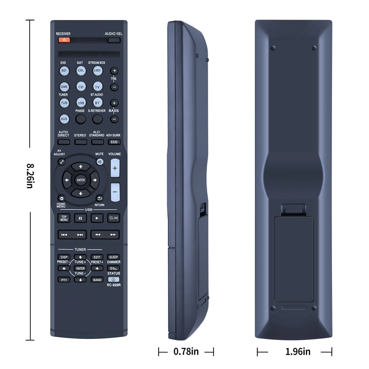 RC-929R Remote Control For Pioneer AV Receiver HTP-074 VSX-325 VSX-531