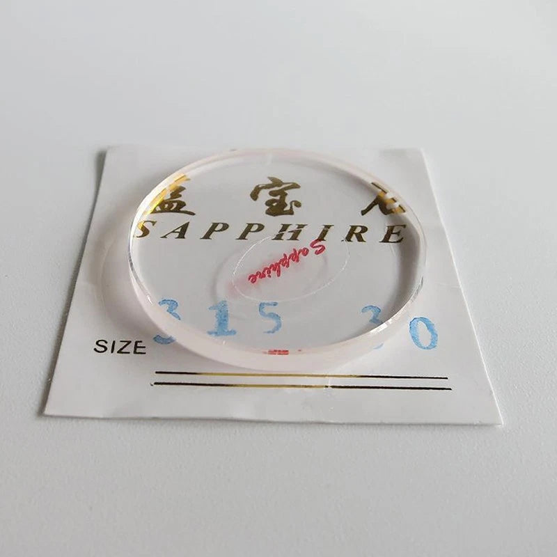 31.5mm Watch 3.0mm Thickness Watch Flat Sapphire Crystal Glass Watch Accessories