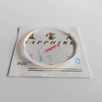 31.5mm Watch 3.0mm Thickness Watch Flat Sapphire Crystal Glass Watch Accessories