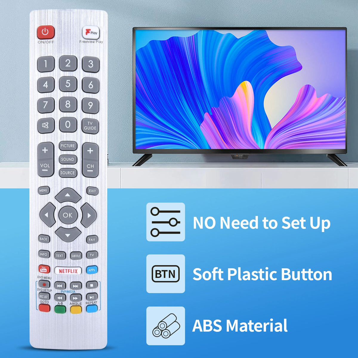 Replacement Remote Control For Sharp DH-2086