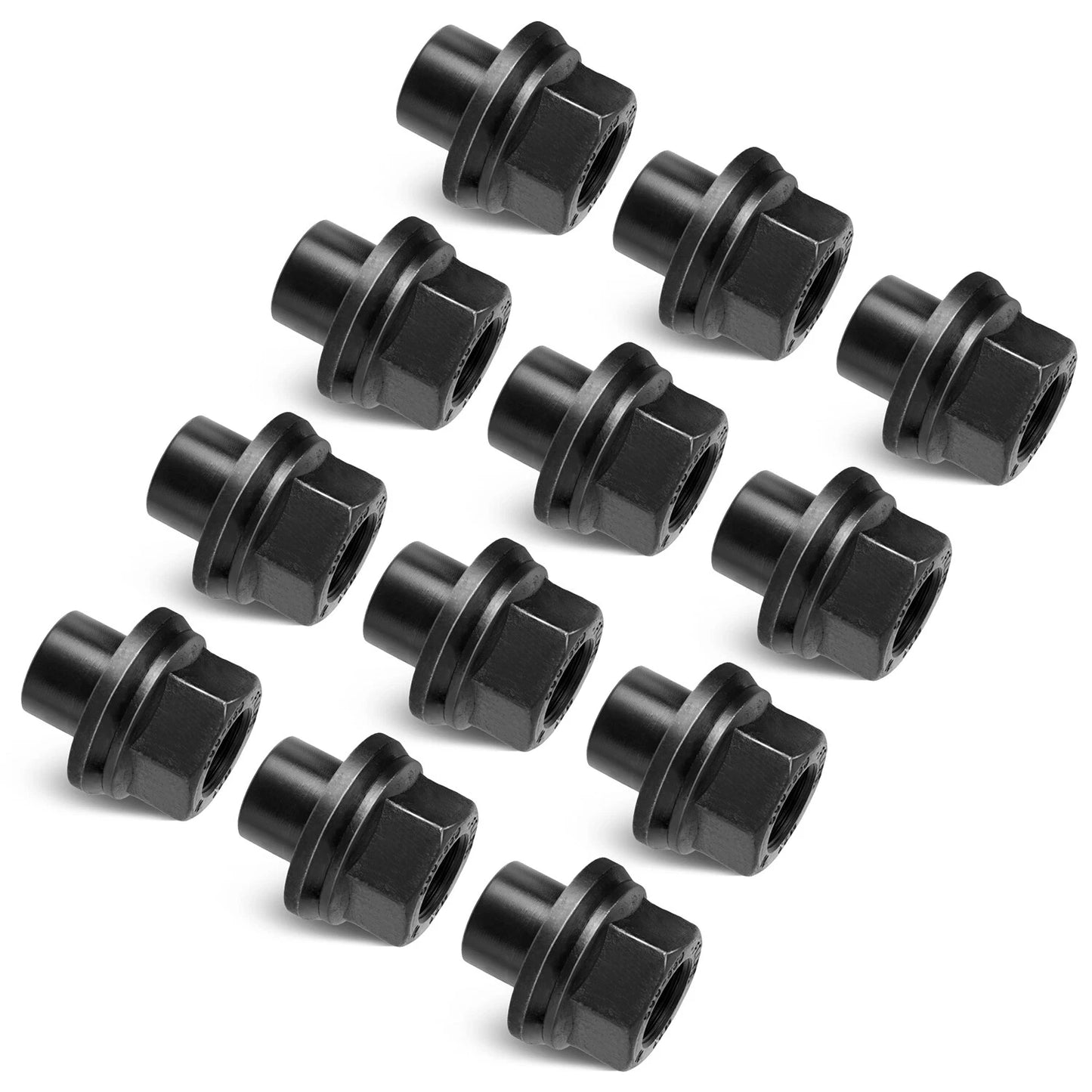 12 Pack 33mm M22x1.5 x 19mm Wheel Nuts Sleeve Nuts M22-1.5x19mm Skirt Flange