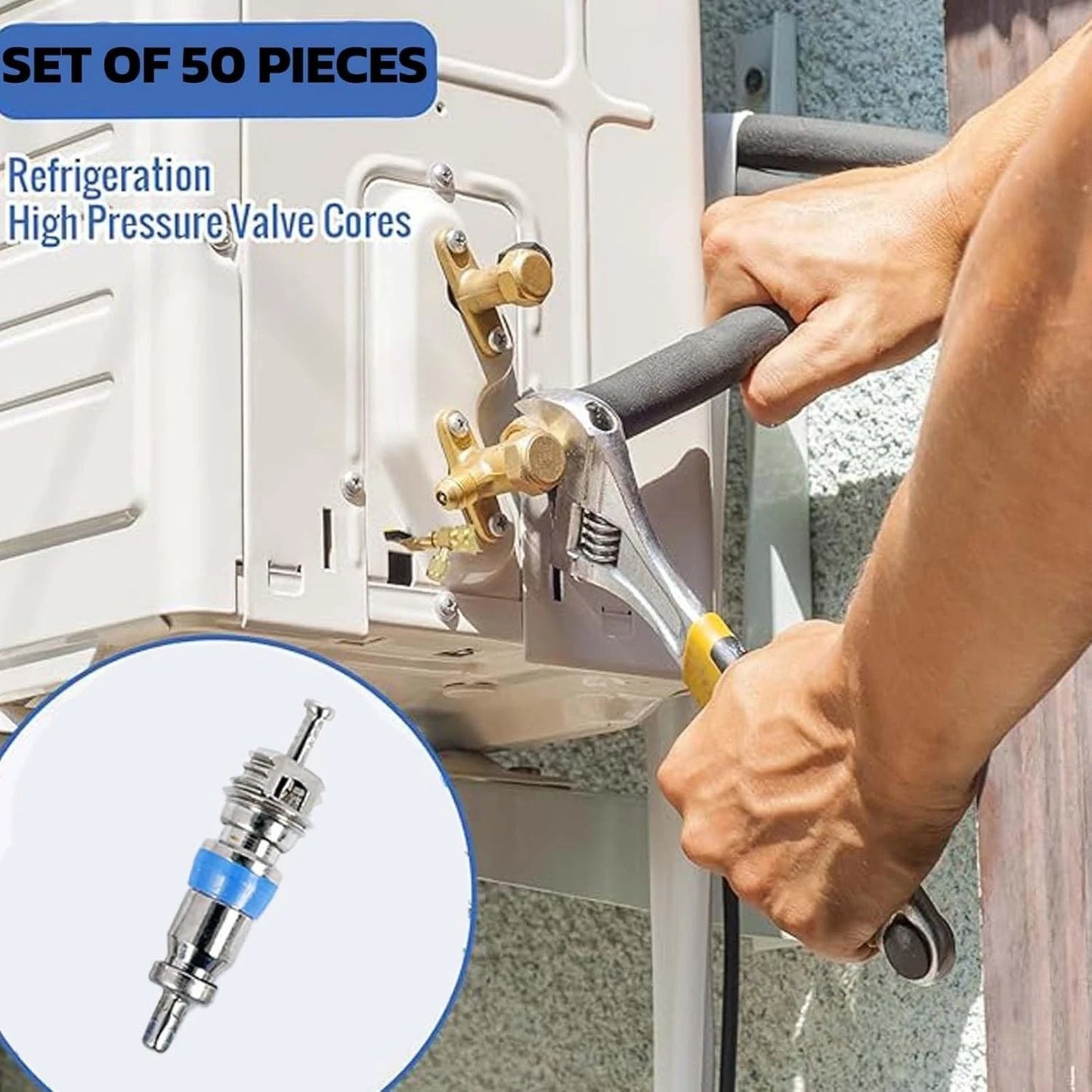 Valve Core for R410 R32 R22 Refrigerant,High Pressure with Silver And Blue