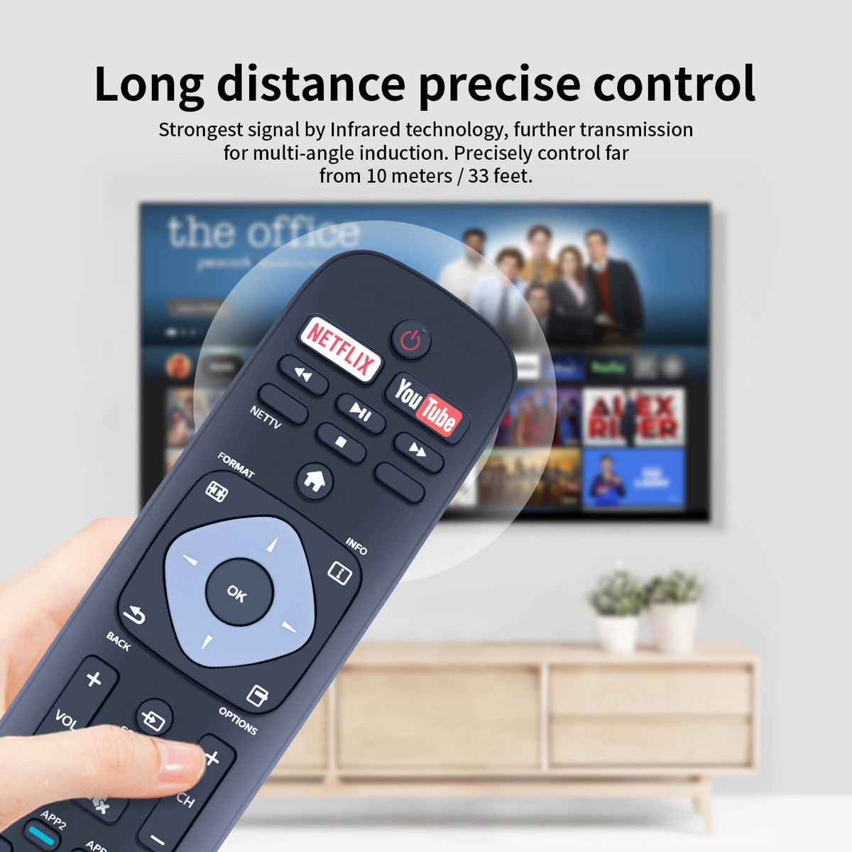 Remote Control For Philips 5000 Series Smart Ultra HDTV 55PFL5901/F8