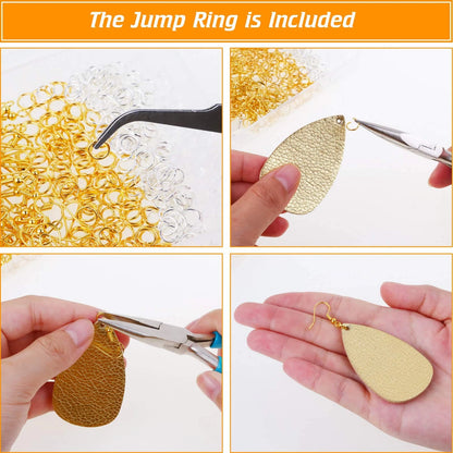 Thrilez Hypoallergenic Earring Hooks, 600Pcs Making Silver and Gold