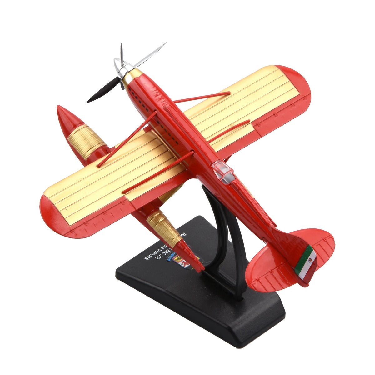 12cm Diecast Alloy 1/72 Scale WWI Italy Macchi MC.72 Racing Seaplane Decor Gift