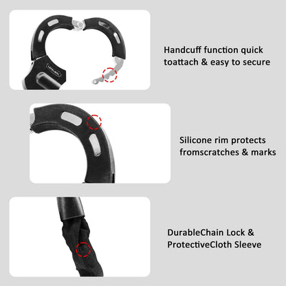 Scooter Locks Anti Theft,Bike Chain medium bike lock, scooter locks 9Ocm