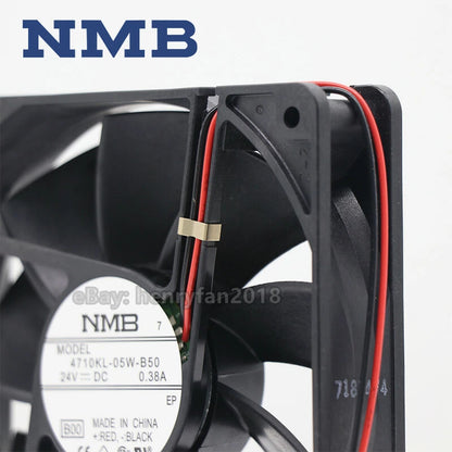NMB-MAT 4710KL-05W-B50 DC 24V 0.38A 120*120*25mm 2-wire Inverter Cooling Fan