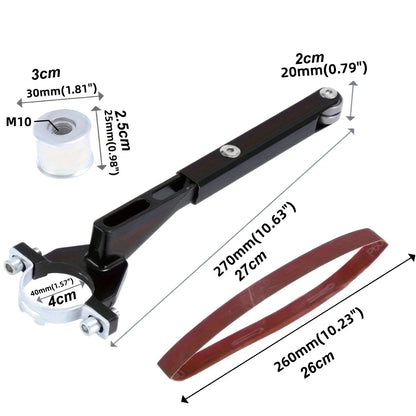 Angle Grinder to Sander Belt Adapter Unit For Metal Wood Sanding Polishing Kit
