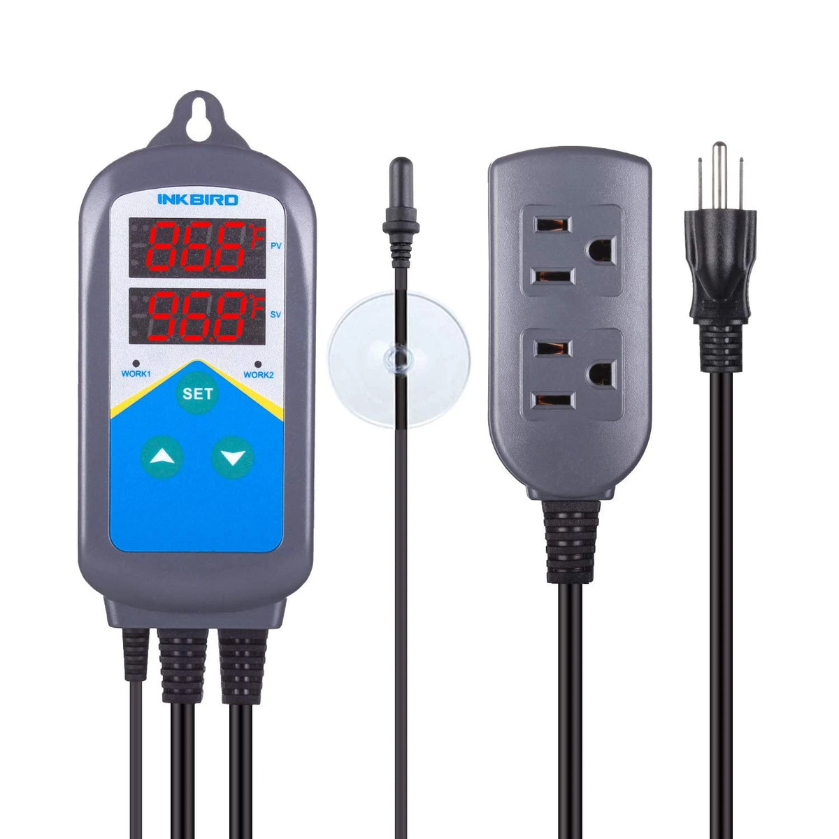 Inkbird Digital Outlet Heat Temperature Controller ITC-306T-A, Light Blue