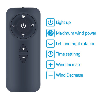 Remote Control For ULTTY Bladeless Tower Fan and Air Purifier SKJ-CR021