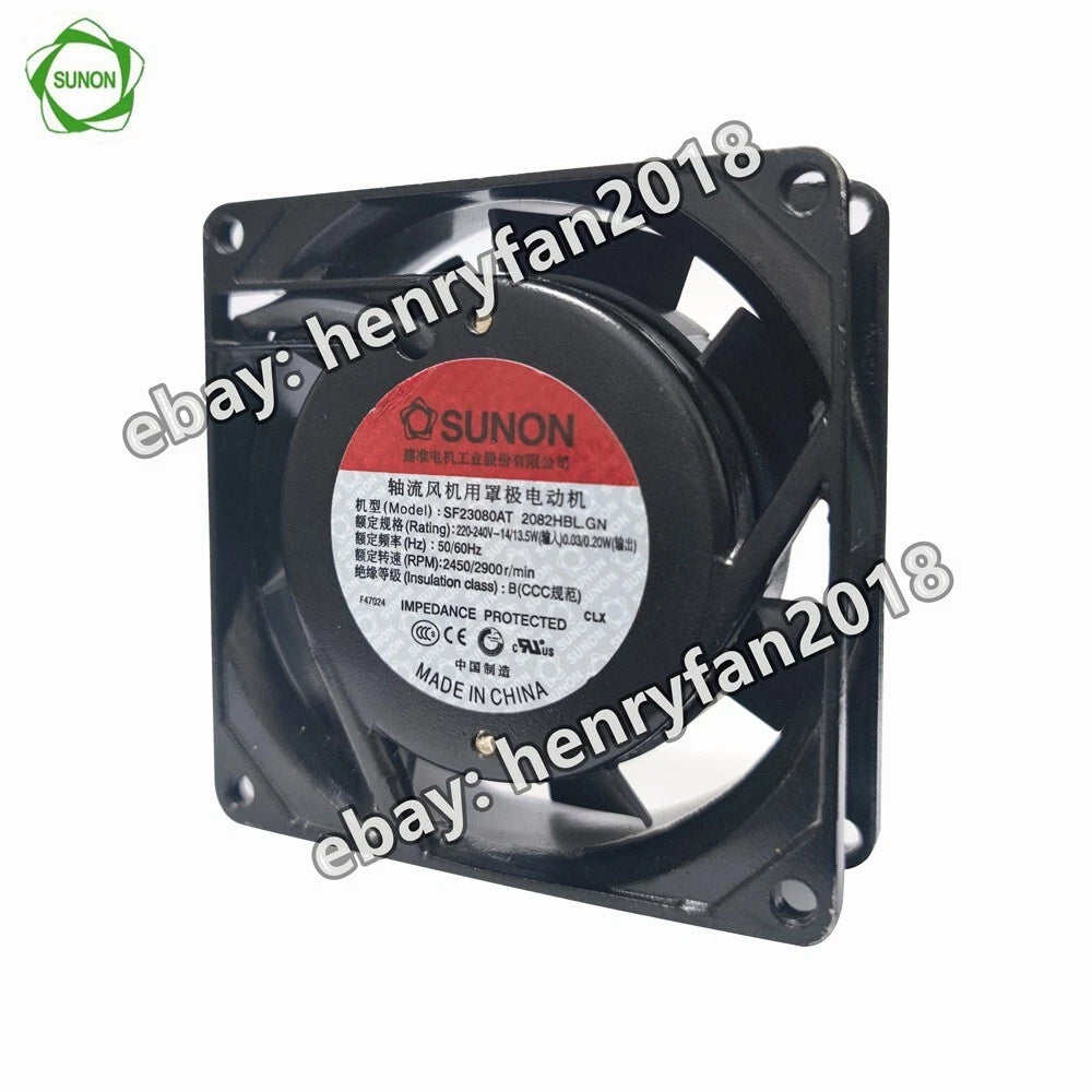 SUNON SF23080AT 2082HBL.GN Axial fan AC 220V 14W 80*80*25mm Case cooling fan