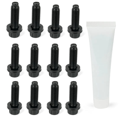 Up Pipe Bolt Set for 2001-2016 GMC Sierra 2500/3500 Duramax 6.6L V8 Diesel-12PCS