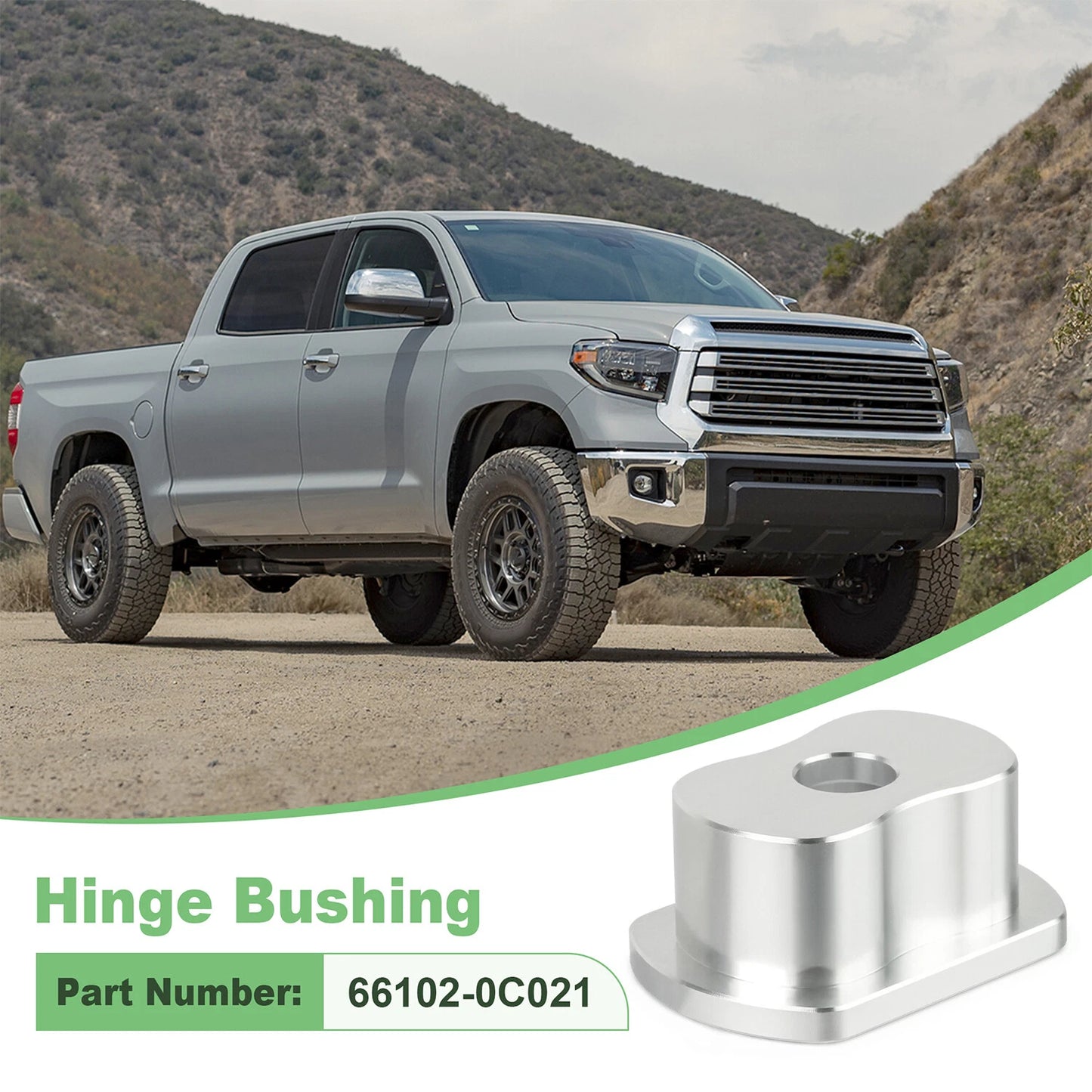 Upgraded Aluminum Tailgate Hinge Bushing for 2007-2021 Toyota Tundra Driver Side