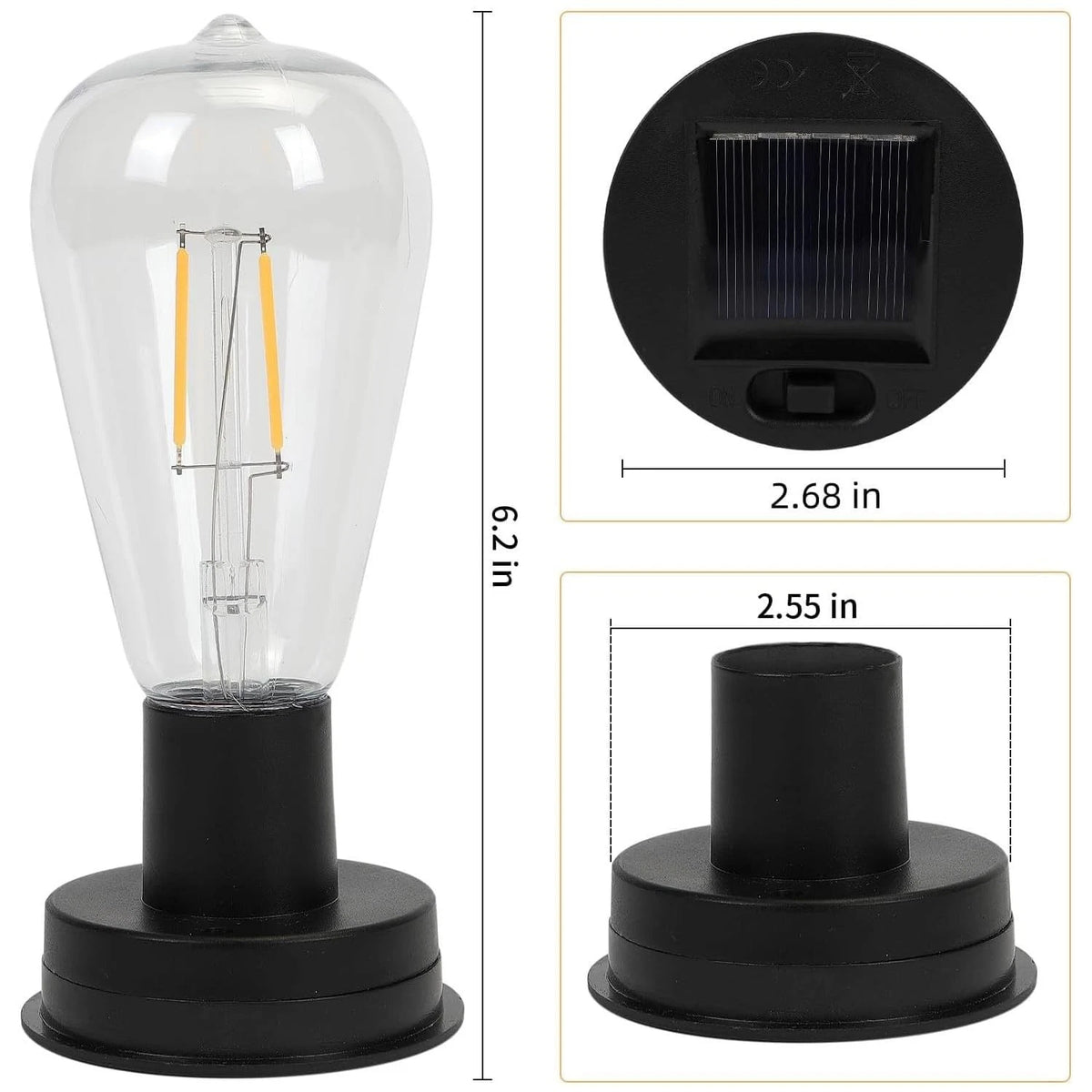 OMRAYTU Replacement Solar 1 Pack Bulb Replacement, 1