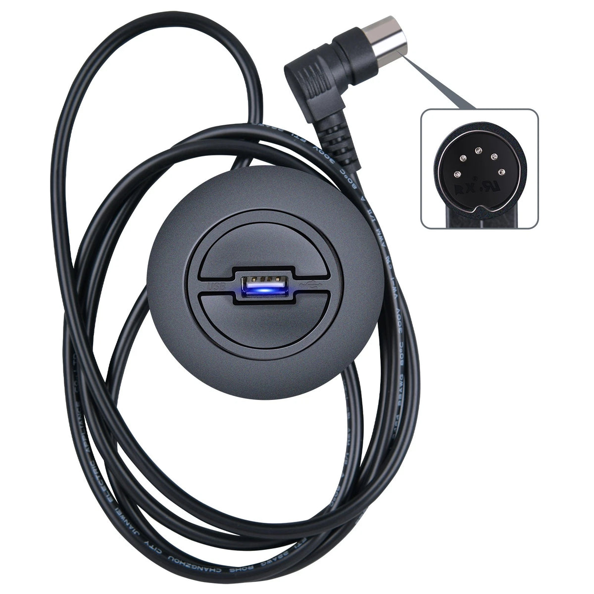 For Fromann 2 Button Remote with USB / Blue Light for Power Recliner Lift Chairs