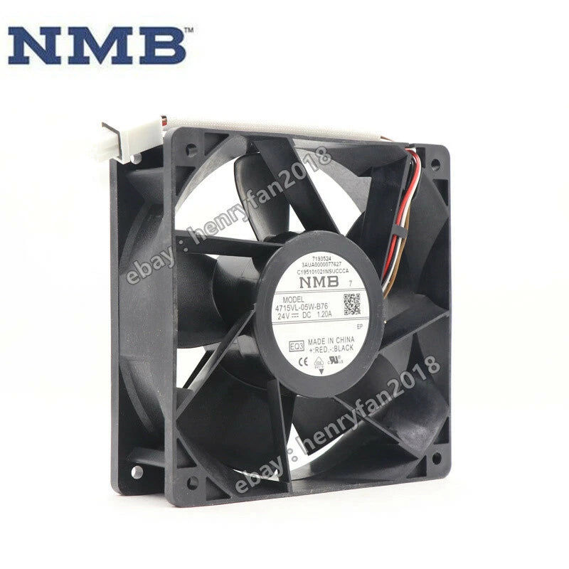 NMB Fan 4715VL-05W-B76 DC24V 1.20A 120*120*38mm Cooling Fan Inverter Fan ACS880
