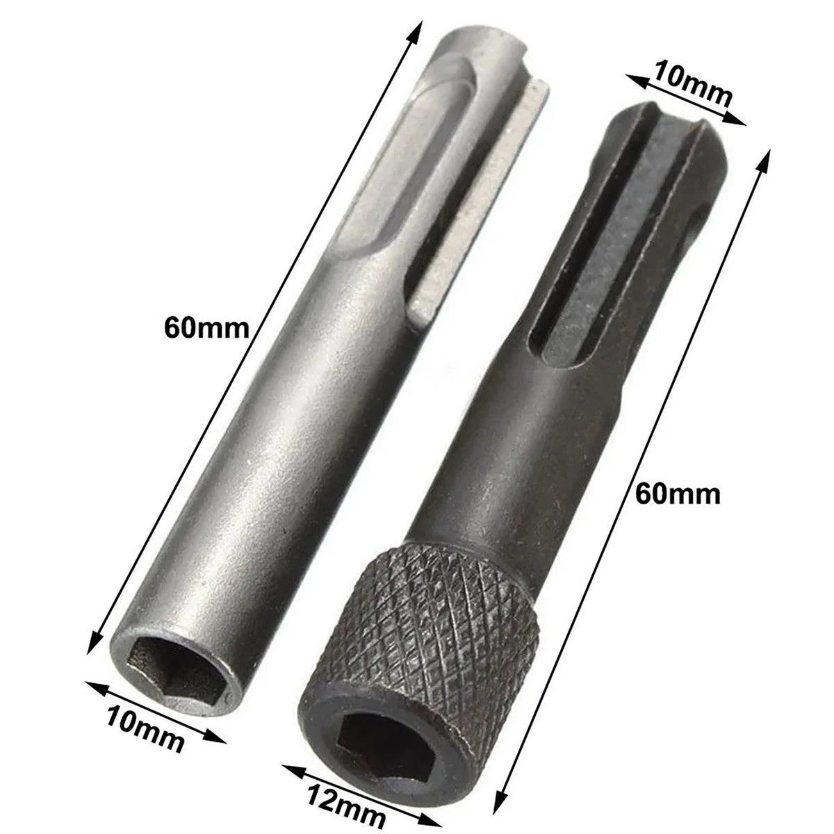 5pcs SDS Plus 1/4" 3/8" 1/2" Screwdriver Bit Hammer Drill Bit Accessories