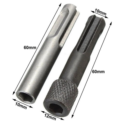 5pcs SDS Plus 1/4" 3/8" 1/2" Screwdriver Bit Hammer Drill Bit Accessories
